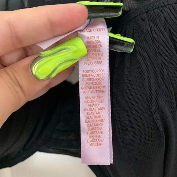 Savage X Fenty Gathered Ruched Mesh Bra - Picture 6 of 6